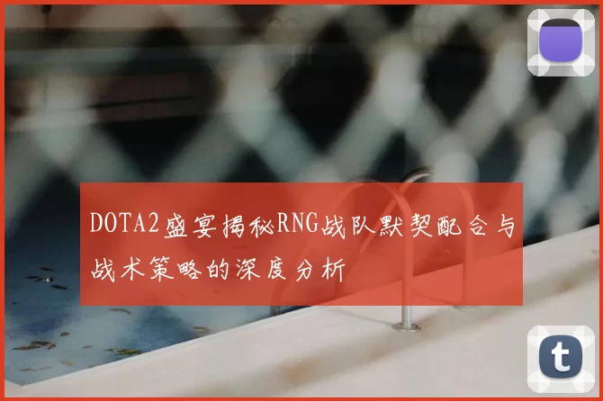DOTA2盛宴揭秘RNG战队默契配合与战术策略的深度分析